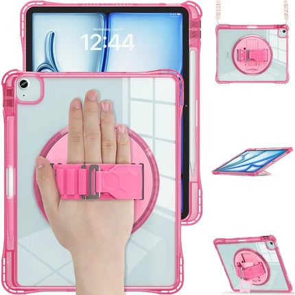 For iPad Air 13 (2024) / iPad Pro 12.9 (2022) / (2021) / (2020) / (2018) Case Kickstand PC+TPU+Acrylic Clear Tablet Cover