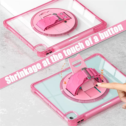 For iPad Air 13 (2024) / iPad Pro 12.9 (2022) / (2021) / (2020) / (2018) Case Kickstand PC+TPU+Acrylic Clear Tablet Cover