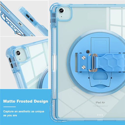 For iPad Air 13 (2024) / iPad Pro 12.9 (2022) / (2021) / (2020) / (2018) Case Kickstand PC+TPU+Acrylic Clear Tablet Cover