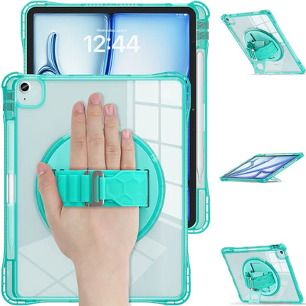 For iPad Air 13 (2024) / iPad Pro 12.9 (2022) / (2021) / (2020) / (2018) Case Kickstand PC+TPU+Acrylic Clear Tablet Cover