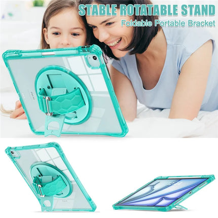 For iPad Air 13 (2024) / iPad Pro 12.9 (2022) / (2021) / (2020) / (2018) Case Kickstand PC+TPU+Acrylic Clear Tablet Cover