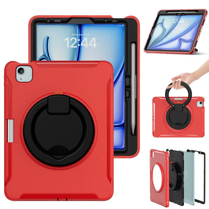 For iPad Air 11 (2024) / Air (2022) / (2020) / iPad Pro 11 (2022) / (2021) / (2020) / (2018) Case Kickstand PC+TPU Cover with Pen Slot