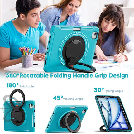 For iPad Air 11 (2024) / Air (2022) / (2020) / iPad Pro 11 (2022) / (2021) / (2020) / (2018) Case Kickstand PC+TPU Cover with Pen Slot