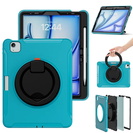 For iPad Air 11 (2024) / Air (2022) / (2020) / iPad Pro 11 (2022) / (2021) / (2020) / (2018) Case Kickstand PC+TPU Cover with Pen Slot