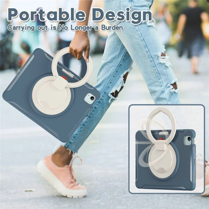 For iPad Air 11 (2024) / Air (2022) / (2020) / iPad Pro 11 (2022) / (2021) / (2020) / (2018) Case Kickstand PC+TPU Cover with Pen Slot