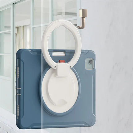 For iPad Air 11 (2024) / Air (2022) / (2020) / iPad Pro 11 (2022) / (2021) / (2020) / (2018) Case Kickstand PC+TPU Cover with Pen Slot