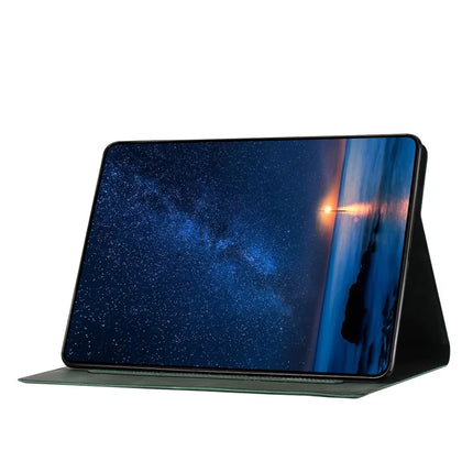 For iPad Air 11 (2024) / Air (2022) / Air (2020) Case Couple Cat Imprinted Microfiber Leather Smart Tablet Cover