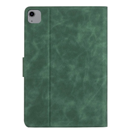 For iPad Air 11 (2024) / Air (2022) / Air (2020) Case Couple Cat Imprinted Microfiber Leather Smart Tablet Cover