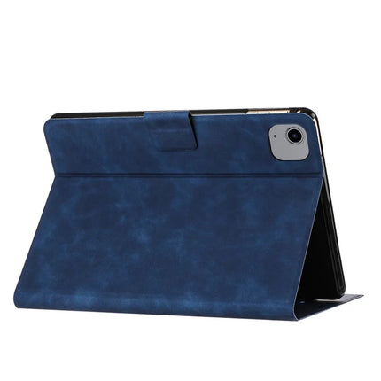 For iPad Air 11 (2024) / Air (2022) / Air (2020) Case Couple Cat Imprinted Microfiber Leather Smart Tablet Cover