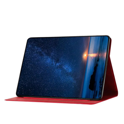 For iPad Air 11 (2024) / Air (2022) / Air (2020) Case Couple Cat Imprinted Microfiber Leather Smart Tablet Cover