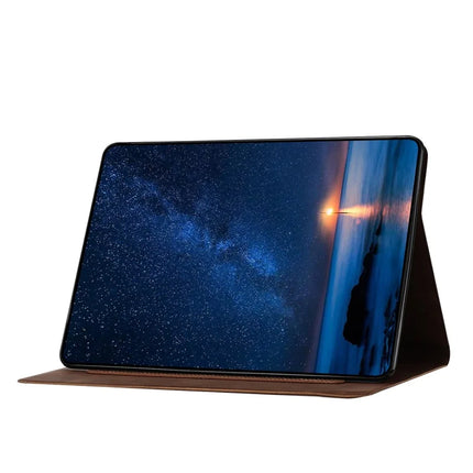 For iPad Air 11 (2024) / Air (2022) / Air (2020) Case Couple Cat Imprinted Microfiber Leather Smart Tablet Cover