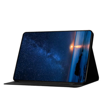 For iPad Air 11 (2024) / Air (2022) / Air (2020) Case Couple Cat Imprinted Microfiber Leather Smart Tablet Cover