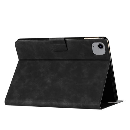 For iPad Air 11 (2024) / Air (2022) / Air (2020) Case Couple Cat Imprinted Microfiber Leather Smart Tablet Cover
