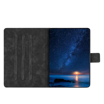 For iPad Air 11 (2024) / Air (2022) / Air (2020) Case Couple Cat Imprinted Microfiber Leather Smart Tablet Cover