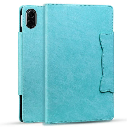 For Honor Pad X8a Case Cat Buckle Closure Leather Protective Stand Cover