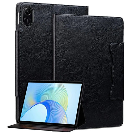 For Honor Pad X8a Case Cat Buckle Closure Leather Protective Stand Cover - Black