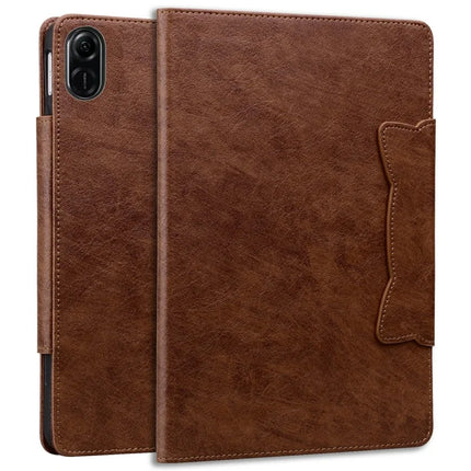 For Honor Pad X8a Case Cat Buckle Closure Leather Protective Stand Cover