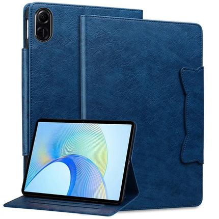 For Honor Pad X8a Case Cat Buckle Closure Leather Protective Stand Cover - Blue