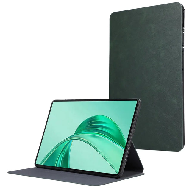 For Honor Pad X8a Shockproof Case PU Leather Tablet Cover with Stand - Green