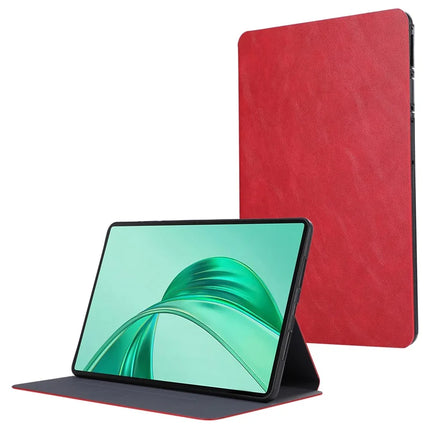 For Honor Pad X8a Shockproof Case PU Leather Tablet Cover with Stand - Red