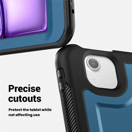 For iPad Air 13 (2024) Case with Shoulder Strap Kickstand PC+TPU Tablet Cover