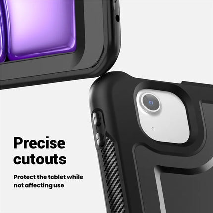For iPad Air 13 (2024) Case with Shoulder Strap Kickstand PC+TPU Tablet Cover