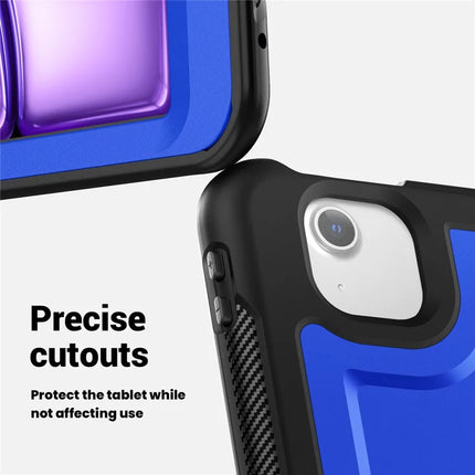 For iPad Air 13 (2024) Case with Shoulder Strap Kickstand PC+TPU Tablet Cover