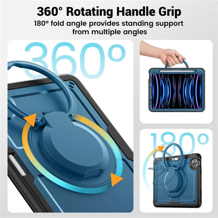 For iPad Pro 11 (2022) / (2021) / (2020) / (2018) / iPad Air (2022) / (2020) Case Kickstand PC+TPU Tablet Cover