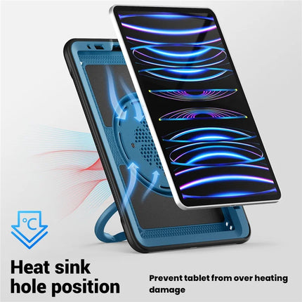 For iPad Pro 11 (2022) / (2021) / (2020) / (2018) / iPad Air (2022) / (2020) Case Kickstand PC+TPU Tablet Cover