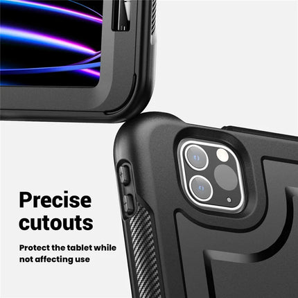 For iPad Pro 11 (2022) / (2021) / (2020) / (2018) / iPad Air (2022) / (2020) Case Kickstand PC+TPU Tablet Cover