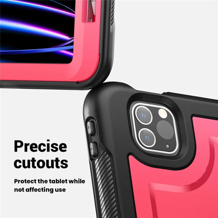 For iPad Pro 11 (2022) / (2021) / (2020) / (2018) / iPad Air (2022) / (2020) Case Kickstand PC+TPU Tablet Cover