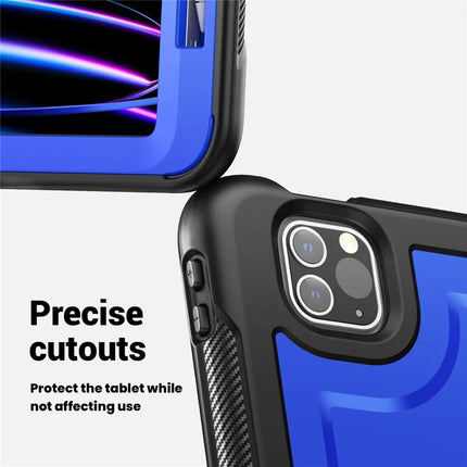 For iPad Pro 11 (2022) / (2021) / (2020) / (2018) / iPad Air (2022) / (2020) Case Kickstand PC+TPU Tablet Cover