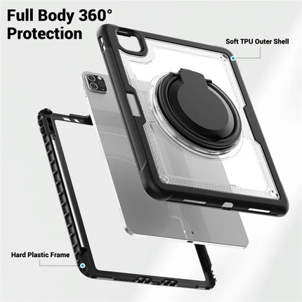 For iPad Pro 11 (2022) / (2021) / (2020) / (2018) / iPad Air (2022) / (2020) Case Kickstand PC+TPU Tablet Cover