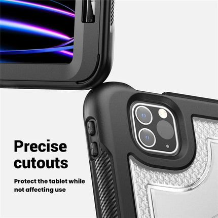 For iPad Pro 11 (2022) / (2021) / (2020) / (2018) / iPad Air (2022) / (2020) Case Kickstand PC+TPU Tablet Cover