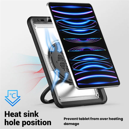 For iPad Pro 11 (2022) / (2021) / (2020) / (2018) / iPad Air (2022) / (2020) Case Kickstand PC+TPU Tablet Cover