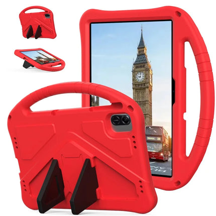For Honor Pad X8a / Infinix Xpad Case EVA Tablet Cover with Handle Kickstand Children Friendly - Red