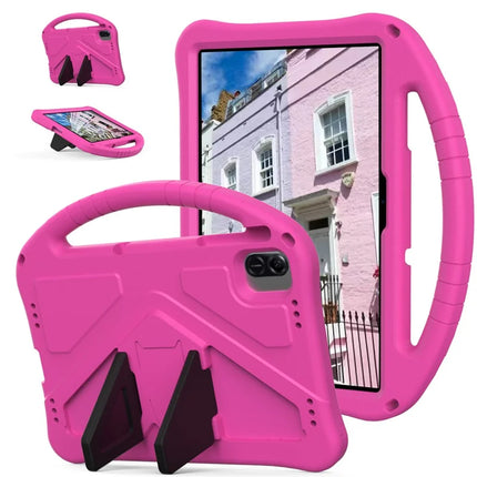 For Honor Pad X8a / Infinix Xpad Case EVA Tablet Cover with Handle Kickstand Children Friendly - Rose