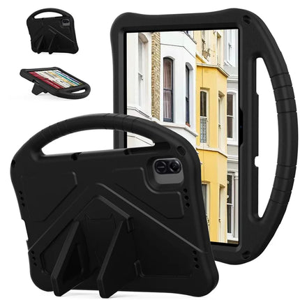 For Honor Pad X8a / Infinix Xpad Case EVA Tablet Cover with Handle Kickstand Children Friendly - Black