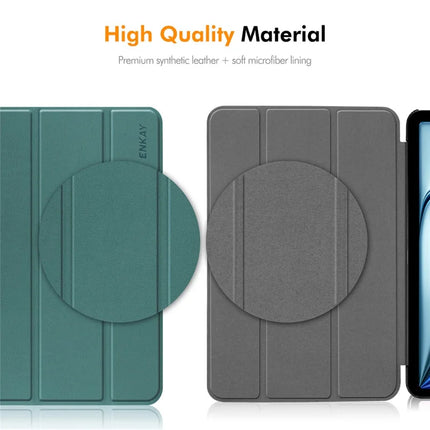For OnePlus Pad Pro / OnePlus Pad 2 ENKAY HAT PRINCE Trifold Stand Cover PU Leather+PC Tablet Case