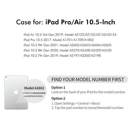 For iPad Pro 10.5-inch (2017) / iPad 10.2 (2021) / iPad 10.2 (2019) / iPad 10.2 (2020) / iPad Air 10.5 inch (2019) ENKAY HAT PRINCE Stand Case TPU+PU Auto Wake / Sleep 360 Degree Rotation Tablet Cover