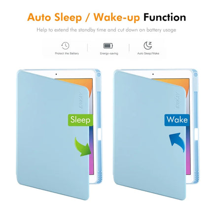 For iPad Pro 10.5-inch (2017) / iPad 10.2 (2021) / iPad 10.2 (2019) / iPad 10.2 (2020) / iPad Air 10.5 inch (2019) ENKAY HAT PRINCE Stand Case TPU+PU Auto Wake / Sleep 360 Degree Rotation Tablet Cover