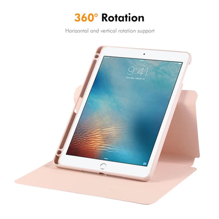 For iPad Air (2013) / iPad 9.7-inch (2018) / iPad 9.7-inch (2017) / iPad Air 2 ENKAY HAT PRINCE Stand Case TPU+PU Auto Wake / Sleep 360 Degree Rotation Tablet Cover