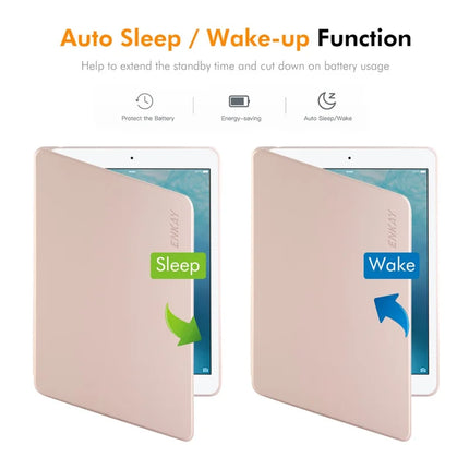 For iPad Air (2013) / iPad 9.7-inch (2018) / iPad 9.7-inch (2017) / iPad Air 2 ENKAY HAT PRINCE Stand Case TPU+PU Auto Wake / Sleep 360 Degree Rotation Tablet Cover