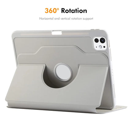 For iPad Pro 12.9-inch (2018) / iPad Pro 12.9 (2020) / iPad Pro 12.9 (2022) / iPad Pro 12.9 (2021) / iPad Pro 12.9 2nd Gen (2022) / iPad Air 13 (2024) ENKAY HAT PRINCE Stand Case TPU+PU Auto Wake / Sleep 360 Degree Rotation Tablet Cover