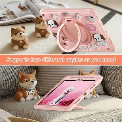 For iPad Air 11 (2024) / Air (2022) / (2020) / iPad Pro 11 (2022) / (2021) / (2020) / (2018) Case with Shoulder Strap Kickstand PC+Silicone+TPU Cover