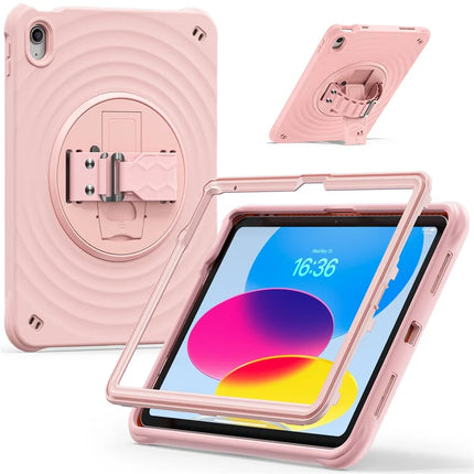 For iPad 10.9 (2022) Case Kickstand TPU+PC+Silicone Tablet Cover