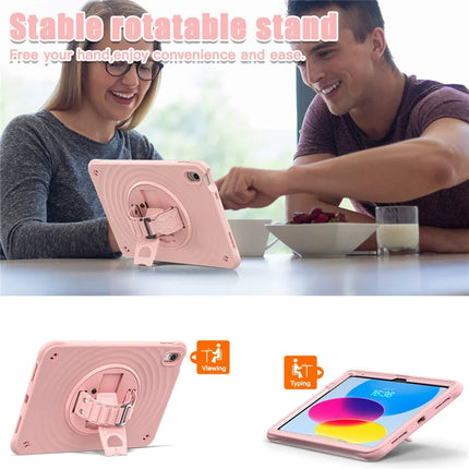 For iPad 10.9 (2022) Case Kickstand TPU+PC+Silicone Tablet Cover