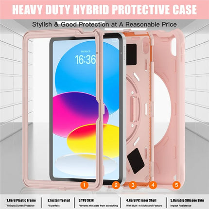 For iPad 10.9 (2022) Case Kickstand TPU+PC+Silicone Tablet Cover