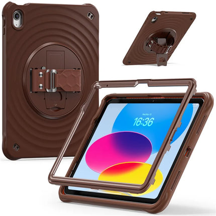 For iPad 10.9 (2022) Case Kickstand TPU+PC+Silicone Tablet Cover