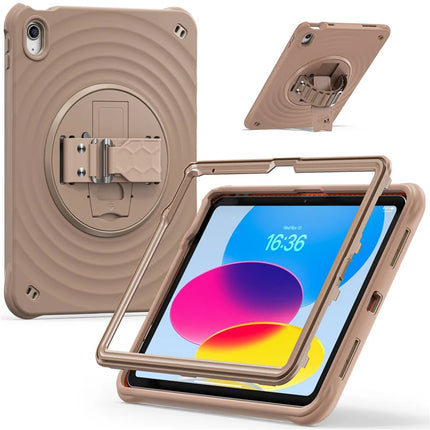 For iPad 10.9 (2022) Case Kickstand TPU+PC+Silicone Tablet Cover